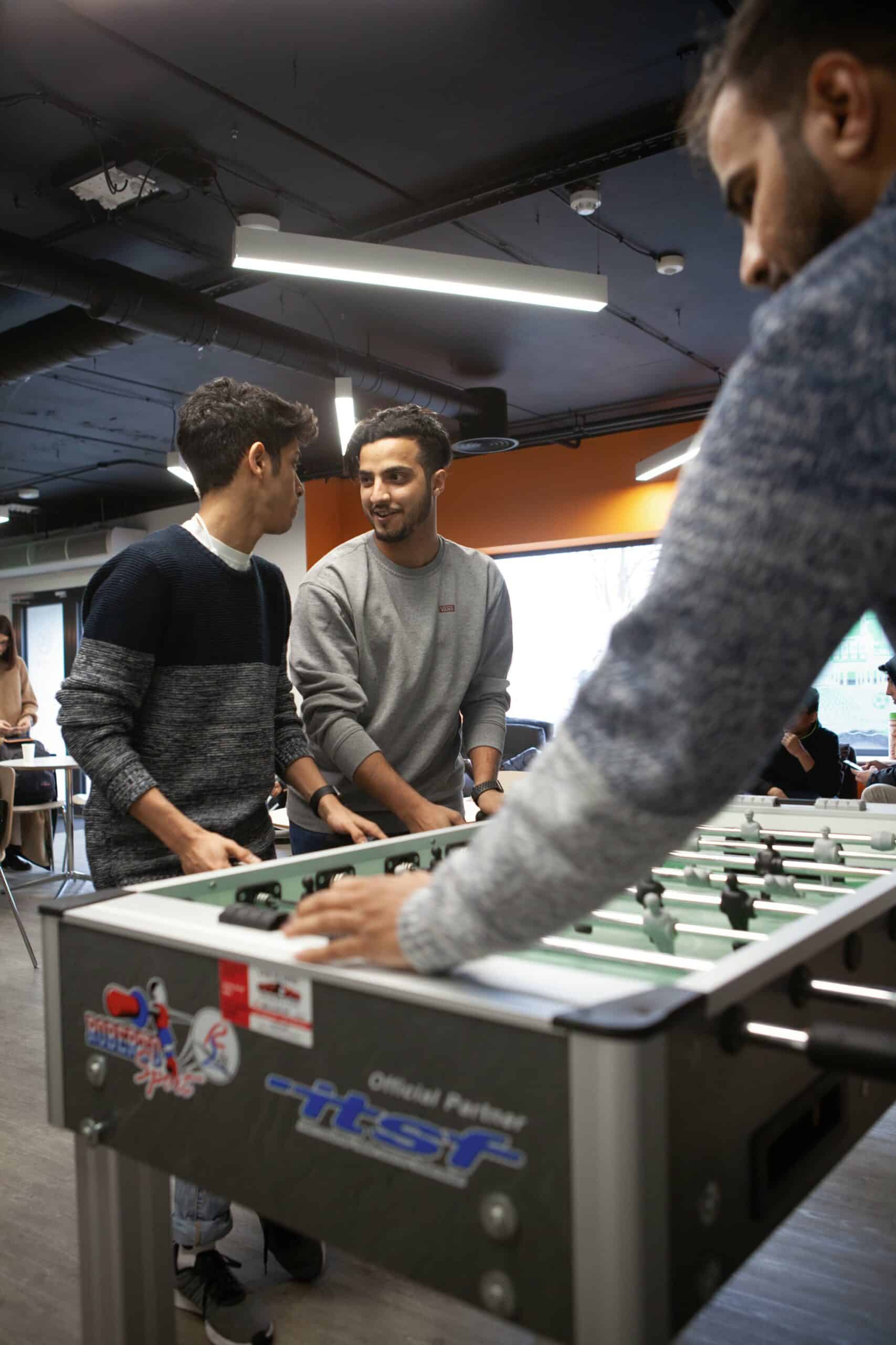 Ec dublin guys playing table football
