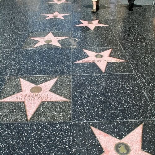 Hollywood boulevard et le walk of fame
